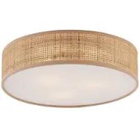 QAZQA Orientalisk rottingtaklampa 38 cm - Trammy