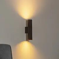 Argon Vägglampa Cerro , dimbar, Svart, Vardagsrum / matsal, Metall, Modern, Vägglampa, vägglampa inomhus