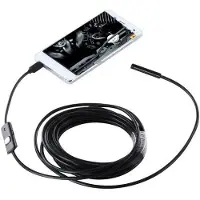 24hShop Inspektionskamera till mobiltelefon – 5 meter med LED-belysning och USB-anslutning