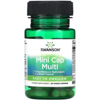 Swanson Health Mini Kapslar Multi, Vegetabiliska Kapslar 30