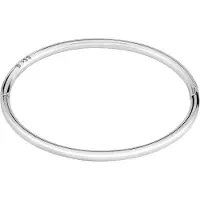 BOSS Silver-tone bangle with logo detail