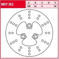 TRW Mst263 Bromsskiva