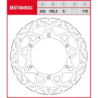 TRW Bromsskivor Racing fram, med ABE FRAM, MST484RAC, FAST