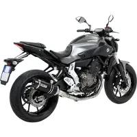 Arrow Thunder Aluminium Dark With Carbon End Cap Yamaha Mt-07 ´14-20 Homologerad Ljuddämpare