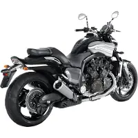 Akrapovic Slip-on Line avgassystem med EG-typgodk. VMAX 09-16 TI