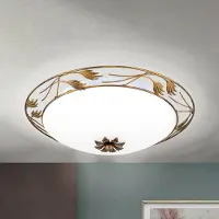Orion Taklampa Fleur, dimbar, Brun / mässing, Vardagsrum / matsal, Metall, Lantlig / rustik, Taklampa