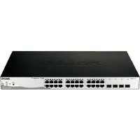 D-Link DGS-1210-28MP/E DGS-1210-28MP/E Nätverks-switch 24 + 4 Port 56 GBit/s PoE-funktion