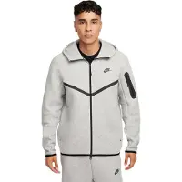 Nike Sweatjacka 'Tech Fleece' mörkgrå / gråmelerad / svart