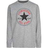 Converse T-shirt gråmelerad / röd / svart