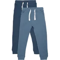 Minymo Sweatpants - 2-pack - Ny Marinblå - - 11 år (146) - Sweatpants