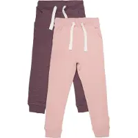 Minymo Sweatpants - Basic 37 - 2-pack - Misty Rose - - 6 år (116) - Sweatpants
