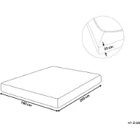 Shumee HOFUF bomulls-gumma lakan med resår 180 x 200 cm beige