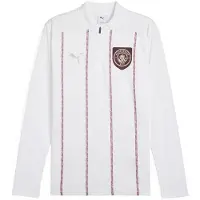 Puma Manchester City Träningströja Pre Match 1/4 Blixtlås - White/Mörk jaspis Barn, storlek 176 cm