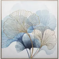 Atmosphera Dekorativt tryck i ram GINKGO 62 x 62 cm