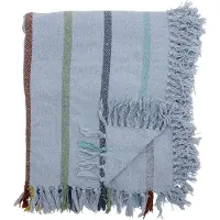 Bloomingville Filt - 160x130 cm - Frey Filt - Blå - - One Size - Filt