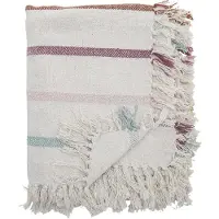 Bloomingville Mini Pläd - 160x130 cm - Frey - Natur - - One Size - Filt