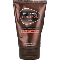 Just for men , Control GX, Grå Färgreducerande Beard Wash, 4 fl oz (118 ml)