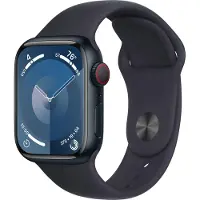 Apple Watch Series 9 4G 41mm Aluminium med Sport Band S/M - Midnatt