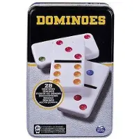 Spin Master SPINMASTER GAMES dominospel i metallåda 6033156