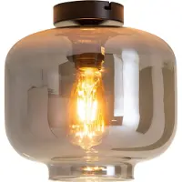 Näve Taklampa Vaso, dimbar, Aluminium / grå / zink, Vardagsrum / matsal, Glas, Modern, Taklampa