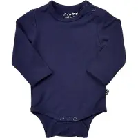 Minymo Body l/ä - Bambu - Marinblå - - 1½ år (86) - Body L/Ä