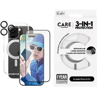 PanzerGlass CARE by  PG 3-in-1 Protection Displayskyddsglas Apple iPhone 16 Pro 1 st Anti-fingeravtryck, repbeständig B1326+2854+1282