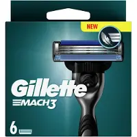 Gillette - Mach3 Men's Razor Blades - Blue/Black - 6 pcs