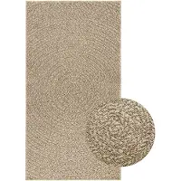 vidaXL Matta ZIZUR beige 80x150 cm jutelook inomhus och utomhus