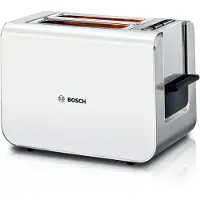 Bosch Styline brödrost TAT8611N / Brödrost med brödvärmare / Köksbrödrost med upptiningsfunktion