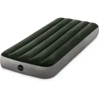 Intex 64106 COT DURA-BEAM PRESTIGE DOWNY AIRBED Uppblåsbar säng (L x B x H) 191 x 76 x 25 cm Grå