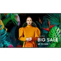 Samsung QH55C - 55 Diagonal klass (54.6 visbar) - QHC Series LED-bakgrundsbelyst LCD-skärm - Crystal UHD - digital skyltning - Tizen OS - 4K UHD (2160p) 3840 x 2160 - kant-LED - svart