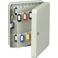 MAUL Nyckelskåp JAKOB - 5654084 - Stahl - Grau - 18 Haken - 200 x 165 x 60 mm 20900 Antal hakar 40 Grå