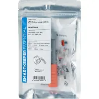 Smartkeeper NC03PKOR, Portblockerare + nyckel, RJ-45, Orange, 1 styck, Polypåse, 130 mm