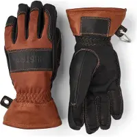 Hestra Fält Guide Glove - 5 Finger Brown/Black