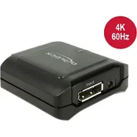 DeLOCK Displayport 1.2 Repeater 4K 60 Hz - Repeater - DisplayPort - 20-stifts DisplayPort / 20-stifts DisplayPort - upp till 40 m