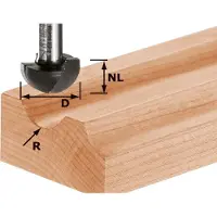 Festool Hålkärlsfräs 6,35/10/40 mm