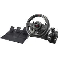 Subsonic SA5658, Ratt + pedaler + joystick, PlayStation 4, Xbox One, Xbox One S, Xbox One X, Xbox Series S, Xbox Series X, D-pad, Alternativ-knapp, Dela-knapp, Kabel, USB, Svart