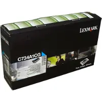Lexmark C734A1CG cyan toner (original)