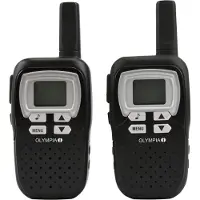 Olympia 1208 - Bärbar - tvåvägsradio - PMR - 446.00625 - 446.09375 MHz - 8-kanal - svart (paket om 2)