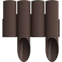 Sans marque PALISADA staket 4 delar 2,3 m CEGLA i ask