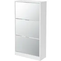 En.casa Skoskåp Kragerø 115x60x24 cm plats för 12 par skor vit []
