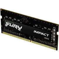 Kingston FURY Impact - DDR4 - modul - 8 GB - SO DIMM 260-pin - 3200 MHz / PC4-25600 - CL20 - 1.2 V - ej buffrad - icke ECC - svart