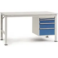 Manuflex AU5847.0002 Arbetsbordmöbel Grå-vit (RAL 7035)