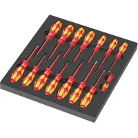 Wera 9711 Skruvmejsel set 16 delar Stjärnspår Phillips, Stjärnspår Pozidriv, Spår, TORX