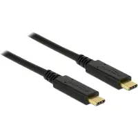 DeLOCK USB-C Kabel USB-C-kontakt, USB-C-kontakt 0.50 m Svart 83042
