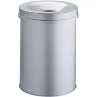 Durable Safe 330610 Papperskorg 30 l (Ø x H) 31.5 cm x 49.2 cm Metall Grå 1 st