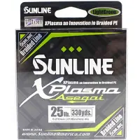 Sunline PE Line Asegai Xplasma 330yds PE 2.5 25lb ljusgrön (6780) ljusgrön färg