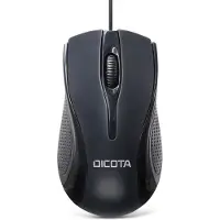 Dicota - Maus - rechts- und linkshändig - Laser WiFi mus USB Svart 3 Knappar 1200 dpi Scrollwheel