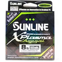 Sunline PE Line Asegai Xplasma 165yds PE 0,8 8lb Ljusgrön (4991) ljusgrön färg