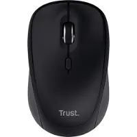 Trust YVI+ MULTI-DEVICE WIRELESS MOUSE BLACK WiFi mus Sladdlös, Bluetooth, USB Optisk Svart 3 Knappar 1600 dpi Multipair-funktion